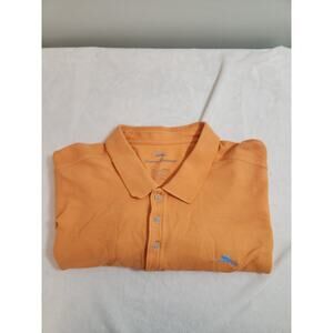 Tommy Bahama Polo Mens 3XL XXXL Orange Athletic Activewear Gym Golf Athleisure